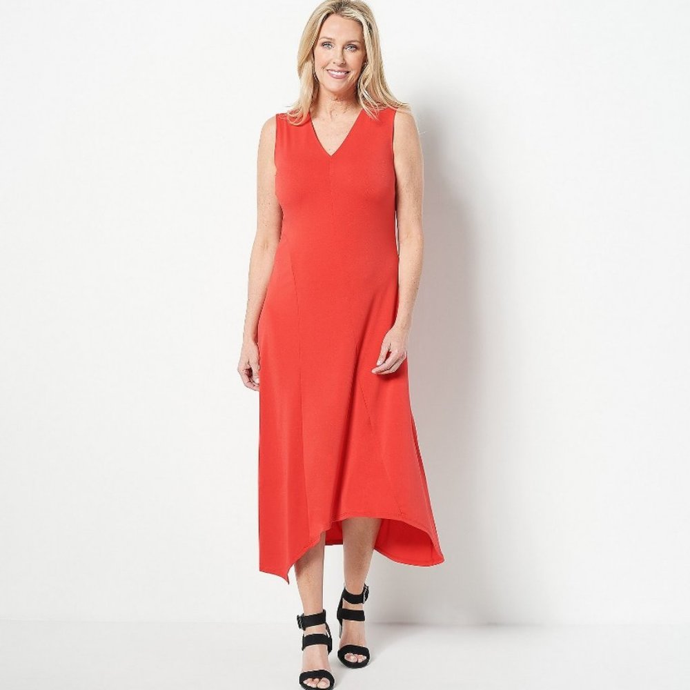 Truth + Style Jersey Knit Asymmetrical Dress 11784